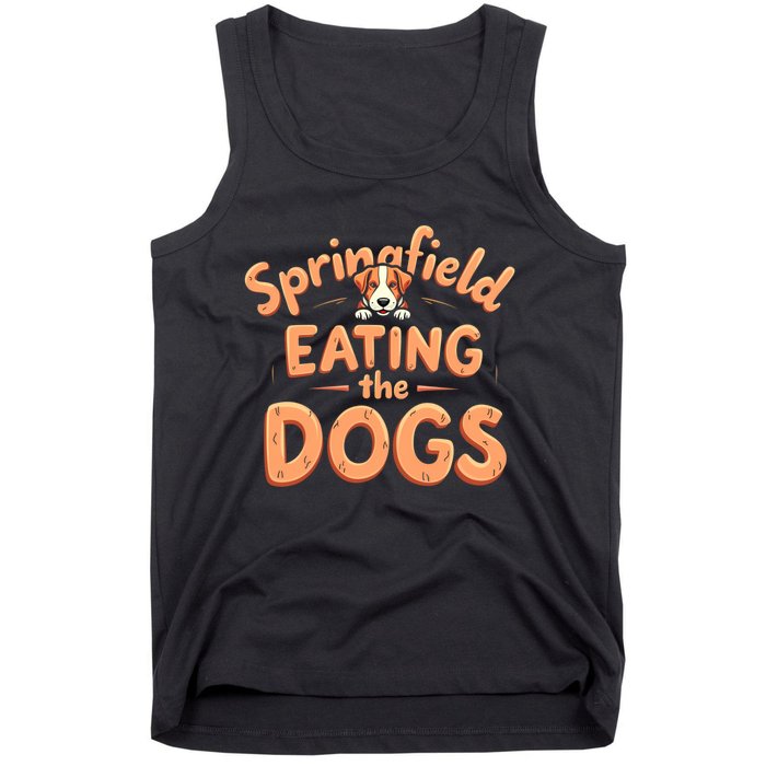 Eating The Dogs In Springfield Election Tank Top