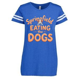 Eating The Dogs In Springfield Election Enza Ladies Jersey Football T-Shirt