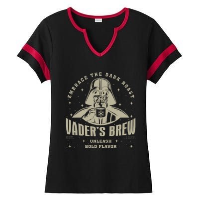 Embrace The Dark Brew Est 1977 Darth Ladies Halftime Notch Neck Tee