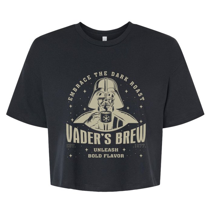 Embrace The Dark Brew Est 1977 Darth Bella+Canvas Jersey Crop Tee