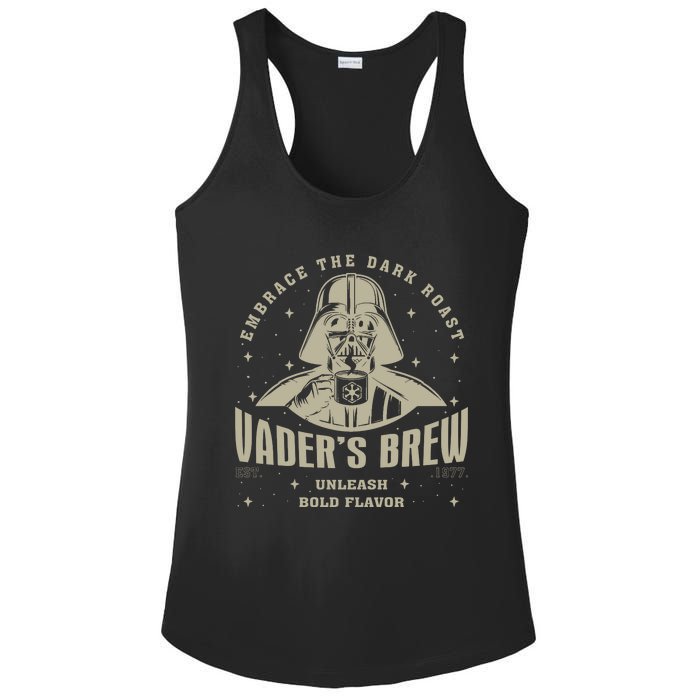 Embrace The Dark Brew Est 1977 Darth Ladies PosiCharge Competitor Racerback Tank