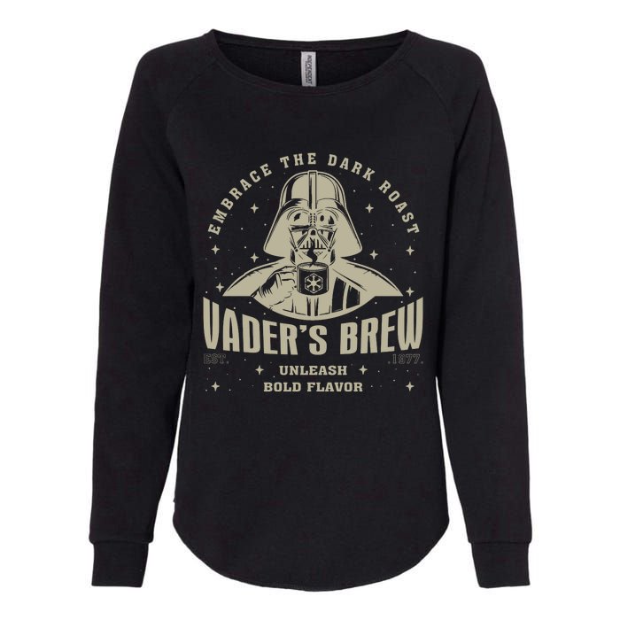 Embrace The Dark Brew Est 1977 Darth Womens California Wash Sweatshirt