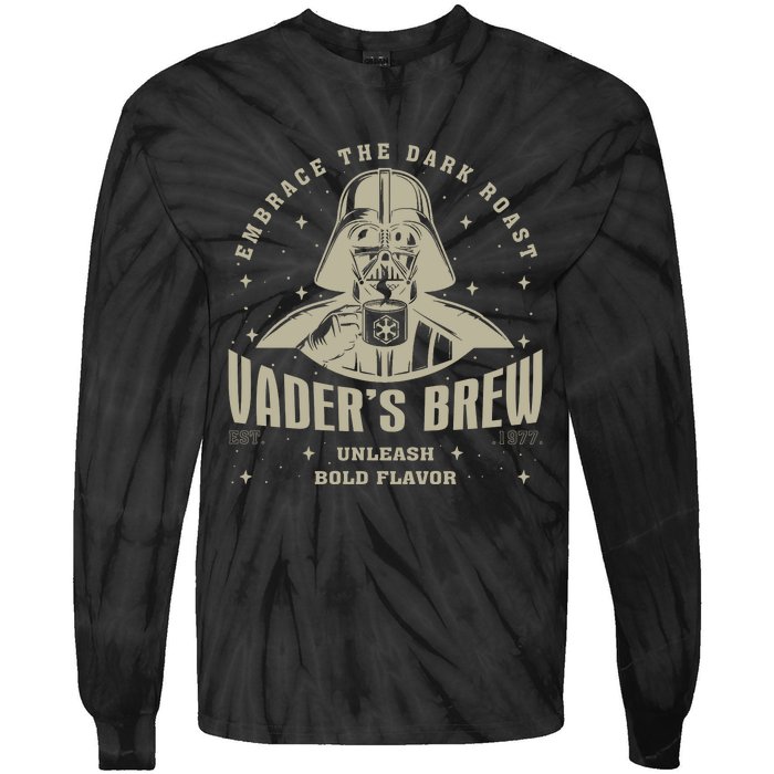 Embrace The Dark Brew Est 1977 Darth Tie-Dye Long Sleeve Shirt