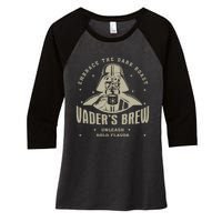 Embrace The Dark Brew Est 1977 Darth Women's Tri-Blend 3/4-Sleeve Raglan Shirt