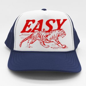 Easy Tiger Distressed Graphic Trucker Hat