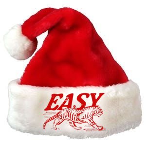 Easy Tiger Distressed Graphic Premium Christmas Santa Hat