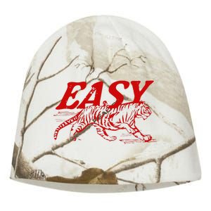 Easy Tiger Distressed Graphic Kati - Camo Knit Beanie