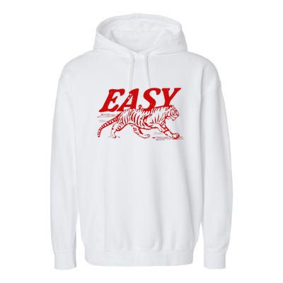 Easy Tiger Distressed Graphic Garment-Dyed Fleece Hoodie