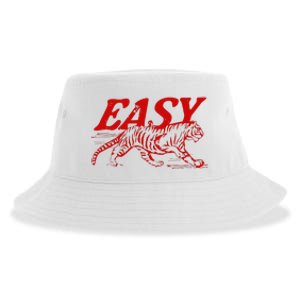 Easy Tiger Distressed Graphic Sustainable Bucket Hat