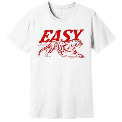 Easy Tiger Distressed Graphic Premium T-Shirt