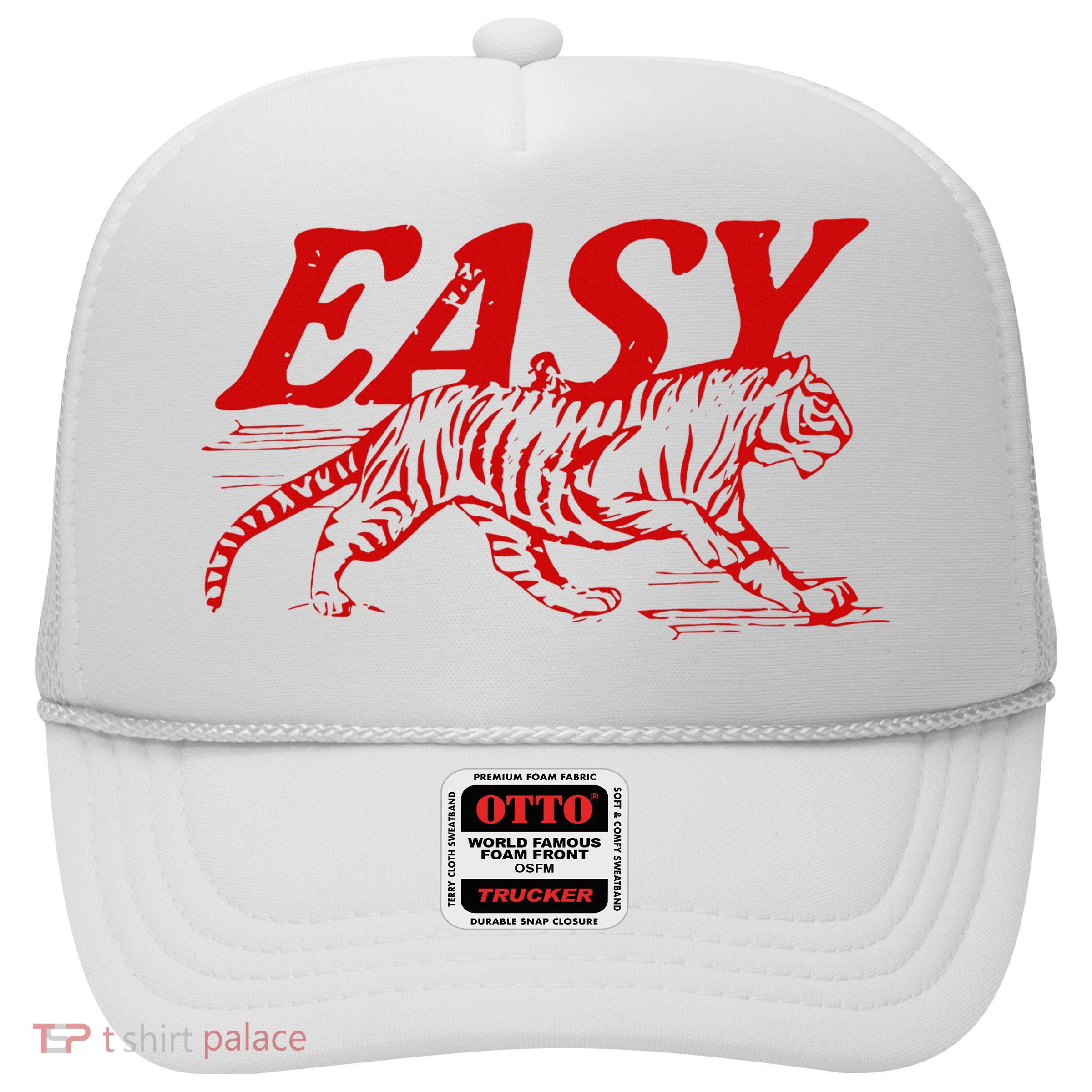 Easy Tiger Distressed Graphic Trucker Hat