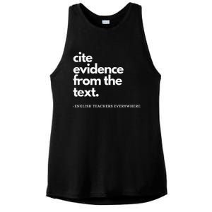 English Teacher Ela Cite Evidence From The Text Ladies PosiCharge Tri-Blend Wicking Tank