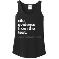 English Teacher Ela Cite Evidence From The Text Ladies Essential Tank