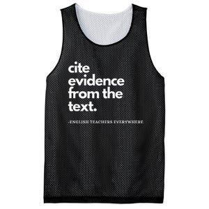 English Teacher Ela Cite Evidence From The Text Mesh Reversible Basketball Jersey Tank