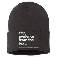 English Teacher Ela Cite Evidence From The Text Sustainable Knit Beanie