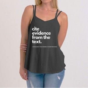 English Teacher Ela Cite Evidence From The Text Women's Strappy Tank