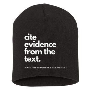 English Teacher Ela Cite Evidence From The Text Short Acrylic Beanie