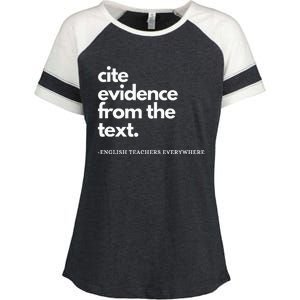 English Teacher Ela Cite Evidence From The Text Enza Ladies Jersey Colorblock Tee