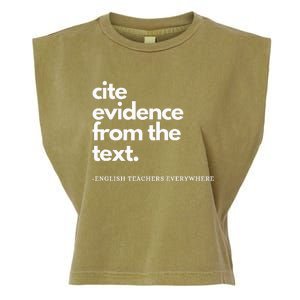 English Teacher Ela Cite Evidence From The Text Garment-Dyed Women's Muscle Tee