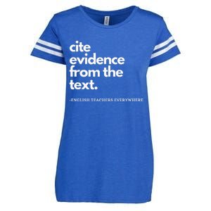 English Teacher Ela Cite Evidence From The Text Enza Ladies Jersey Football T-Shirt