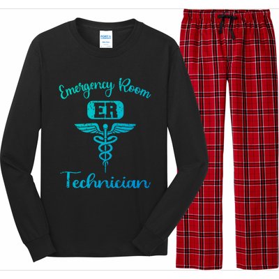 Er Tech Emergency Room Technologists Technicians Gift Long Sleeve Pajama Set