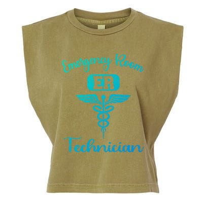 Er Tech Emergency Room Technologists Technicians Gift Garment-Dyed Women's Muscle Tee