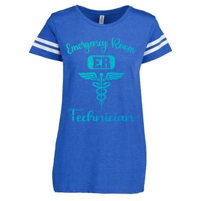 Er Tech Emergency Room Technologists Technicians Gift Enza Ladies Jersey Football T-Shirt