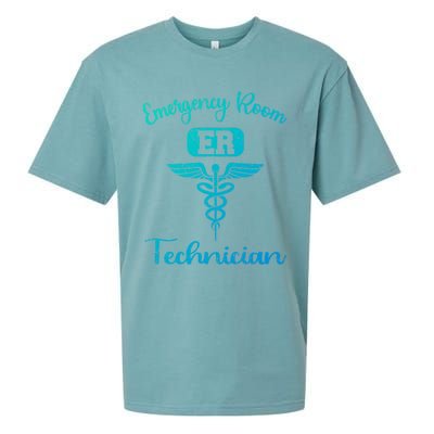 Er Tech Emergency Room Technologists Technicians Gift Sueded Cloud Jersey T-Shirt