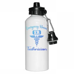 Er Tech Emergency Room Technologists Technicians Gift Aluminum Water Bottle