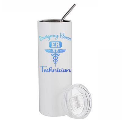 Er Tech Emergency Room Technologists Technicians Gift Stainless Steel Tumbler