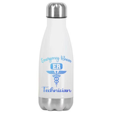 Er Tech Emergency Room Technologists Technicians Gift Stainless Steel Insulated Water Bottle