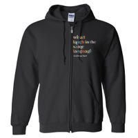 ESL Teacher ESOL Student Cute Retro Back To School First Day Full Zip Hoodie