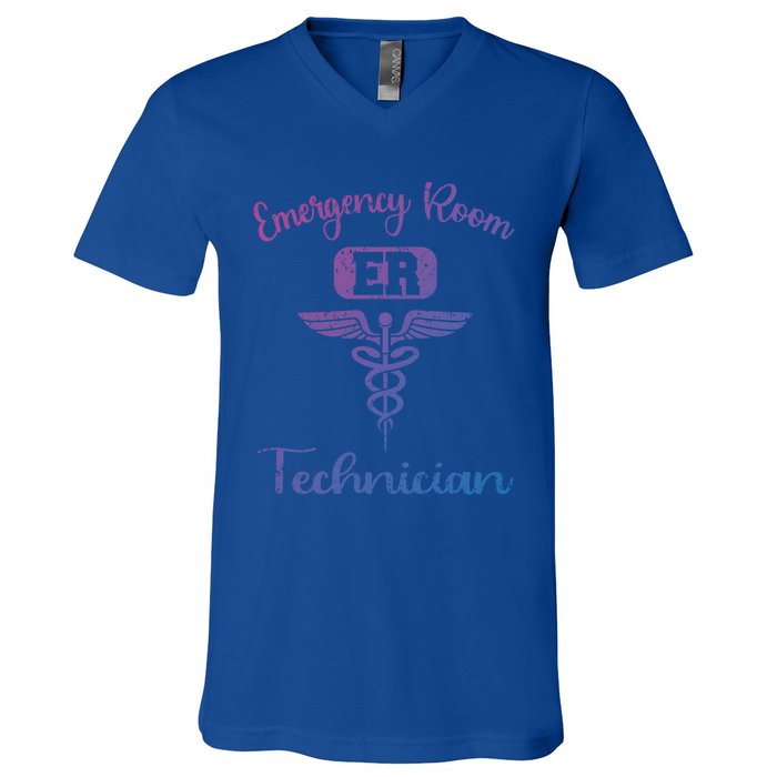 Er Tech Emergency Room Technologists Technicians Gift V-Neck T-Shirt