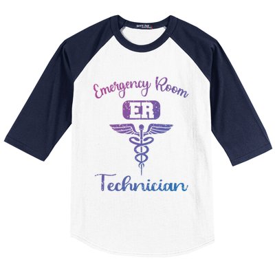 Er Tech Emergency Room Technologists Technicians Gift Baseball Sleeve Shirt