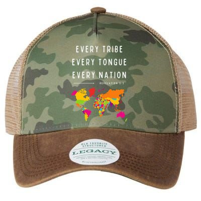 Every Tribe Every Tongue Every Nation Revelation Legacy Tie Dye Trucker Hat