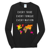 Every Tribe Every Tongue Every Nation Revelation Tall Long Sleeve T-Shirt