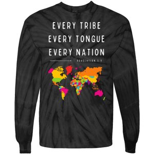 Every Tribe Every Tongue Every Nation Revelation Tie-Dye Long Sleeve Shirt