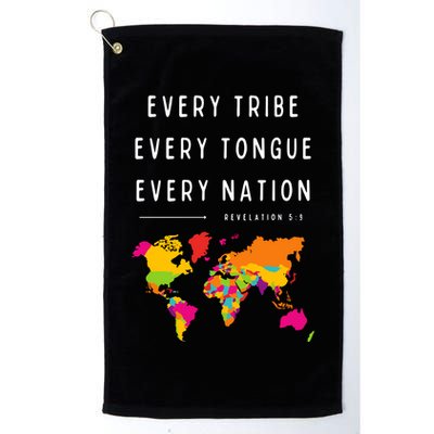 Every Tribe Every Tongue Every Nation Revelation Golf Towel