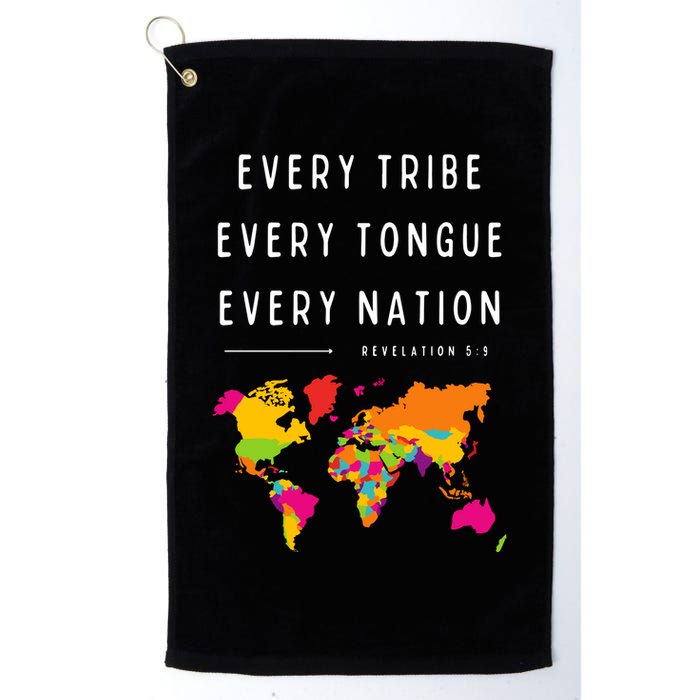 Every Tribe Every Tongue Every Nation Revelation Golf Towel