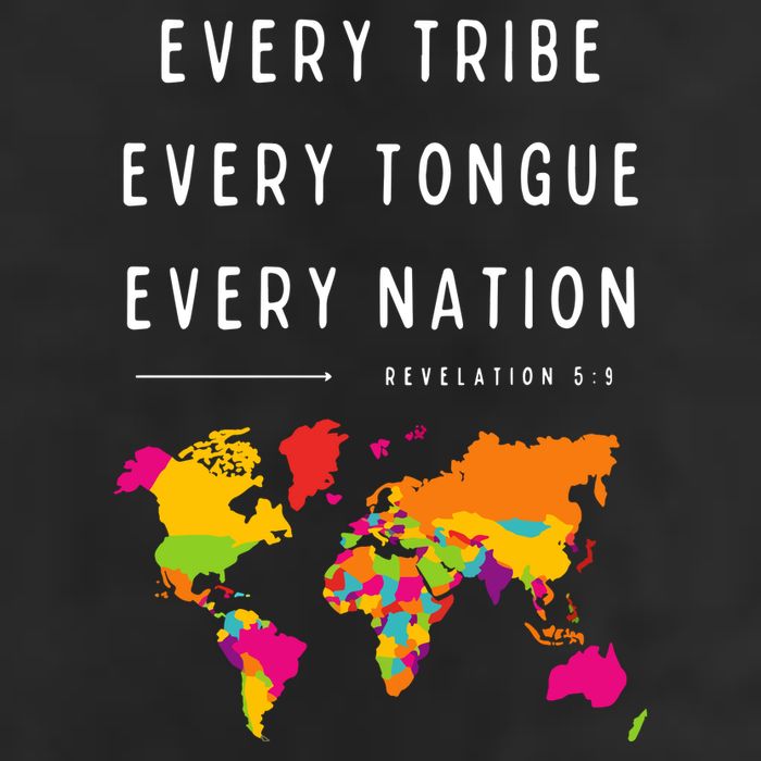 Every Tribe Every Tongue Every Nation Revelation Golf Towel