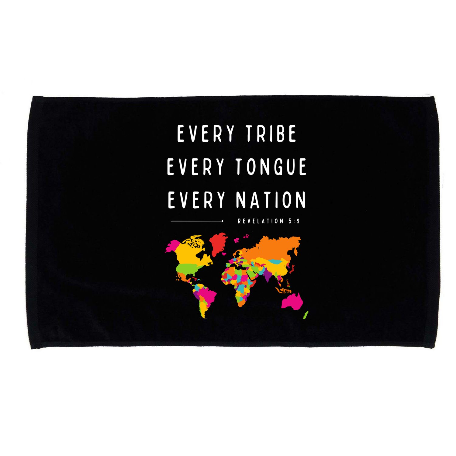 Every Tribe Every Tongue Every Nation Revelation Microfiber Hand Towel