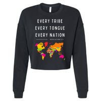 Every Tribe Every Tongue Every Nation Revelation Cropped Pullover Crew