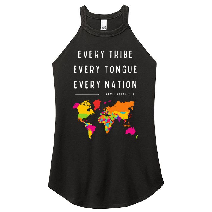 Every Tribe Every Tongue Every Nation Revelation Women's Perfect Tri Rocker Tank