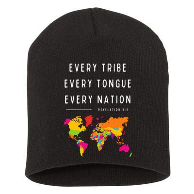 Every Tribe Every Tongue Every Nation Revelation Short Acrylic Beanie