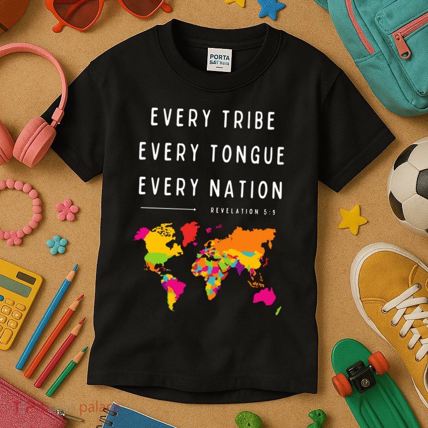 Every Tribe Every Tongue Every Nation Revelation Kids T-Shirt