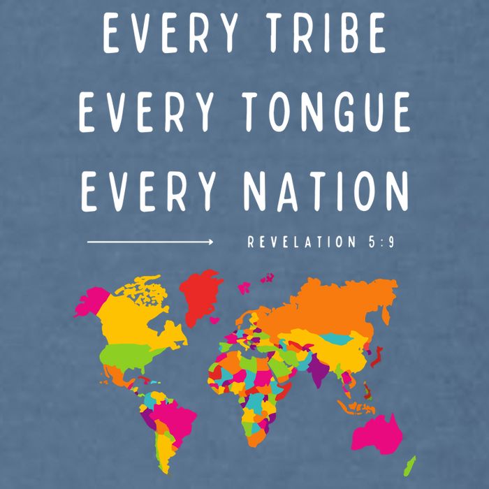 Every Tribe Every Tongue Every Nation Revelation Garment-Dyed Sweatshirt