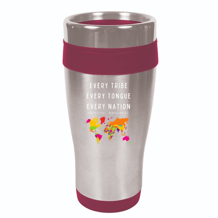Every Tribe Every Tongue Every Nation Revelation 16oz Travel Tumbler