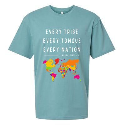 Every Tribe Every Tongue Every Nation Revelation Sueded Cloud Jersey T-Shirt