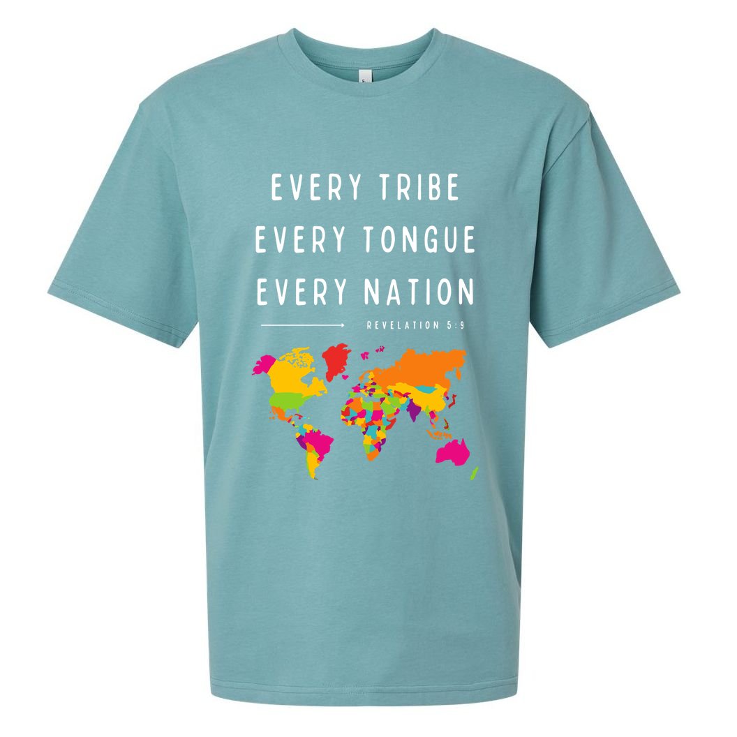 Every Tribe Every Tongue Every Nation Revelation Sueded Cloud Jersey T-Shirt