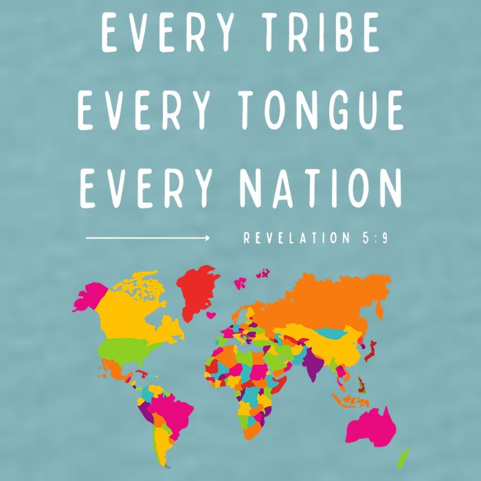 Every Tribe Every Tongue Every Nation Revelation Sueded Cloud Jersey T-Shirt